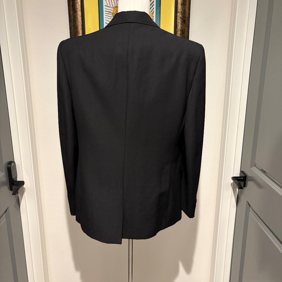 Burberry Mens Sport Coat with embroidered and embellished lapel Black Size 44 - Picture 3 of 5